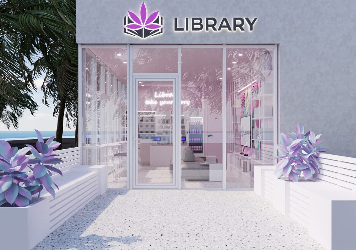 Library store exterior
