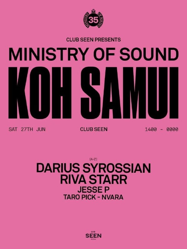 Ministry of Sound Brings Legendary Dance Party to Koh Samui Beach