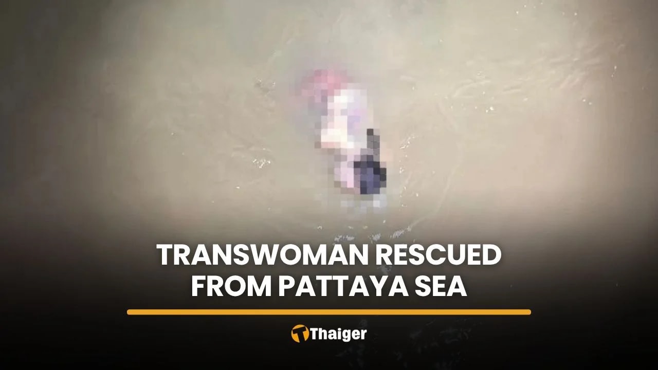 Transwoman rescued from Pattaya sea after cannabis use incident