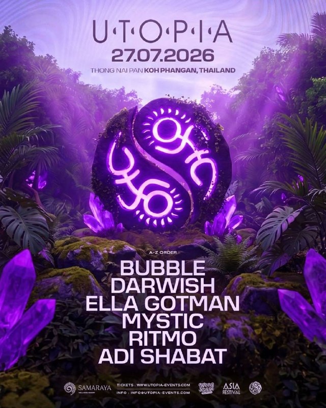 Utopia Festival Brings Jungle Beats to Thong Nai Pan on Koh Phangan