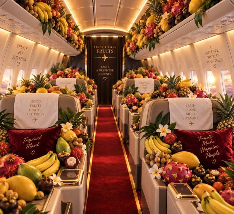 Thailand Allows Free Transport of 10kg Fresh Fruits at Select Airports