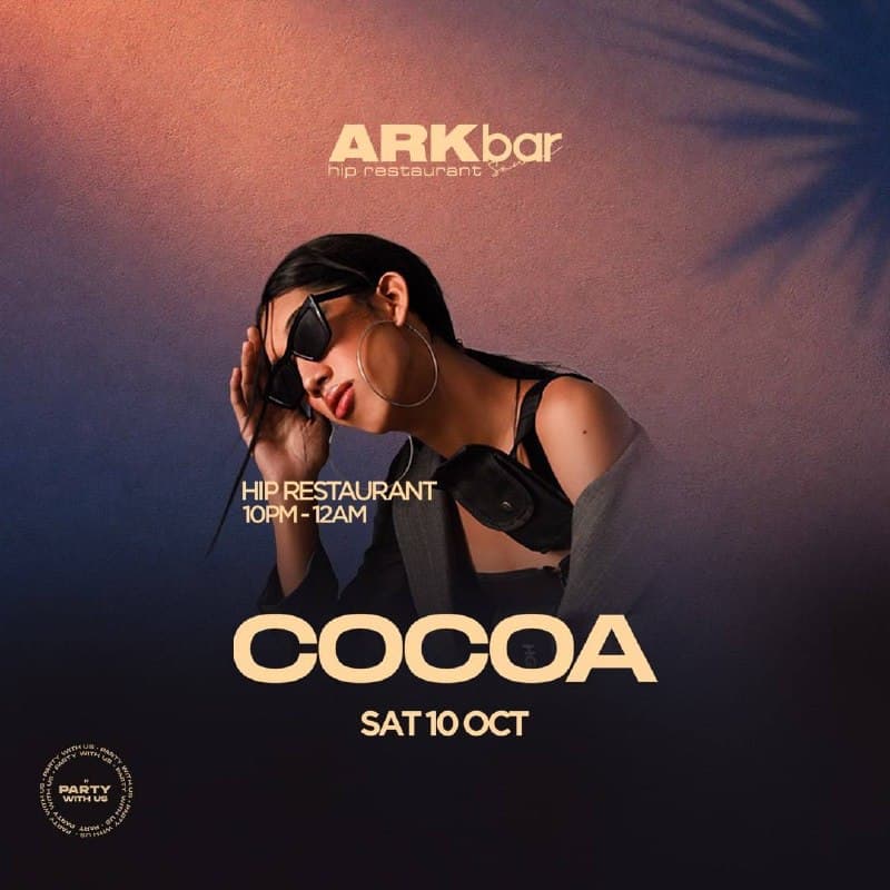 COCOACOCOAARKbar Beach Club Hosts Night Party on 10 October